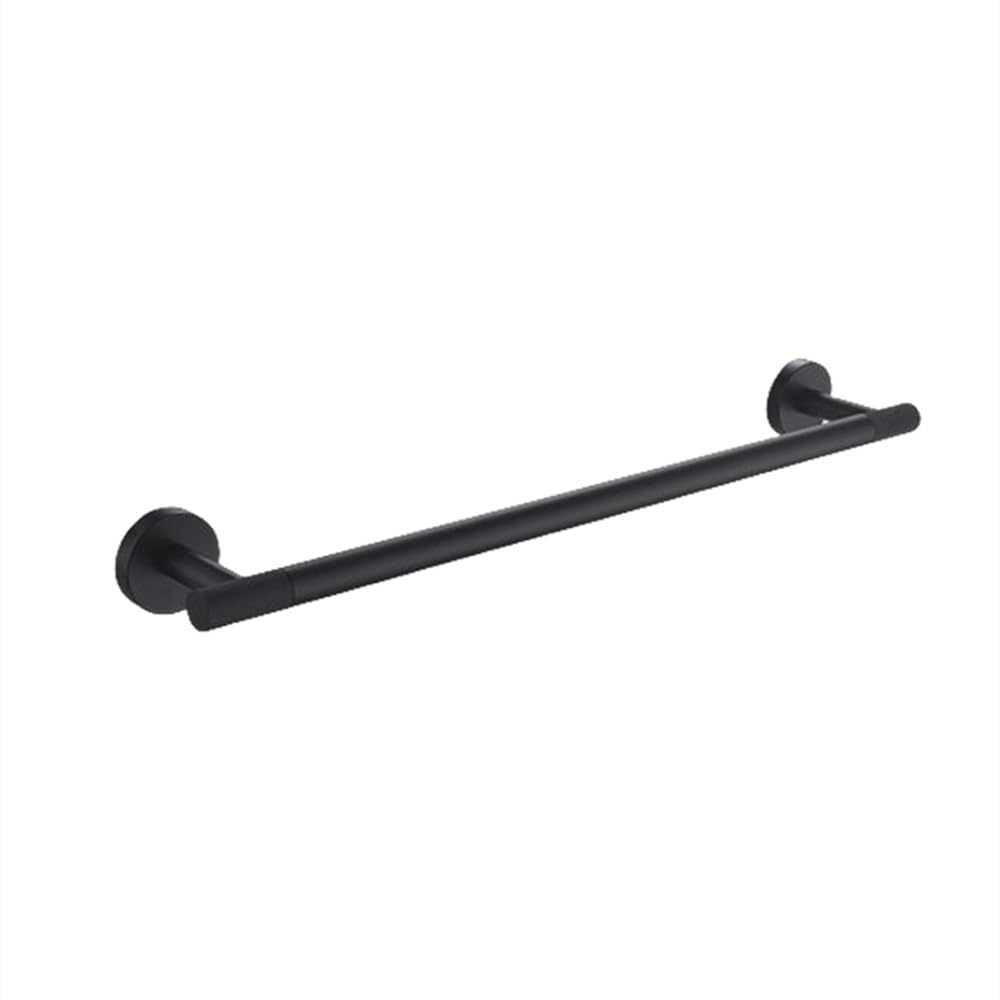 Barre à serviettes et accessoires de salle de bain noir mat en acier inoxydable