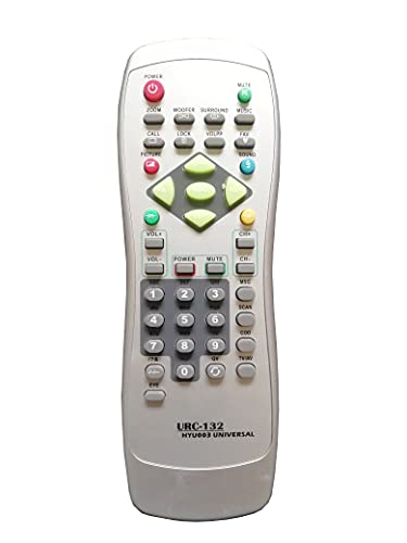 Image of LipiWorld URC-132 TV Universal Remote Control Compatible for HYU-001 HYU-002 HYU-003 HYU-004 HYU-10 HYU-005-W4 H(EK2) SHE VH-01 and Many More Hyundai TV