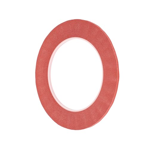 Image of 1 Pc Painters Tape Masking Master Tape Easy Removal Red 5000x0.3x0.01cm / 54.68 Yards x 0.12 Inches x 140um