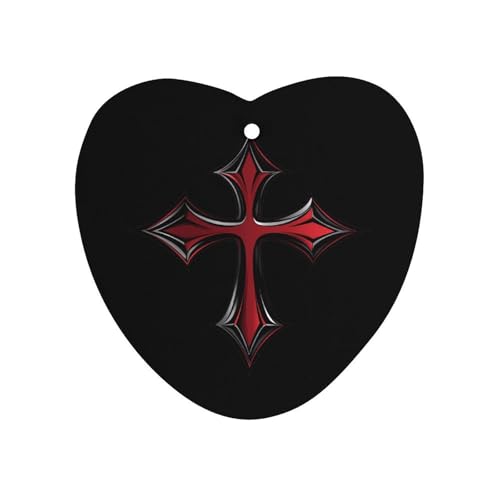 Bloody Iron Cross Car Air Freshener Hanging Aromatherapy Tablets for Car Accessories Love form