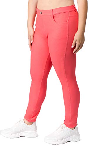 Image of YELETE Women's Basic Five Pocket Stretch Jegging Tights Pants