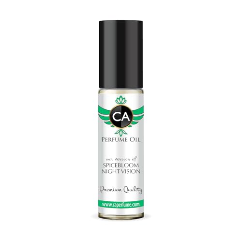 CA Perfume Impression of Spicebloom Night Vision for Men Perfume Oil Amber Fougere Scent Long Lasting Cologne for Men Travel Size TSA Ready Mini Parfum Body Oil Roll-on 0.33 Fl Oz 10ml