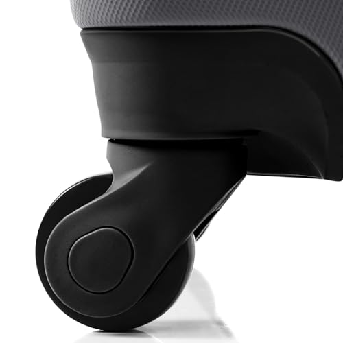 Durable ABS Hardshell Luggage Set - 3 Piece Lightweight Suitcase Set with 360° Wheels & Secure Lock - 20'', 24'', 28'' (Grey)2