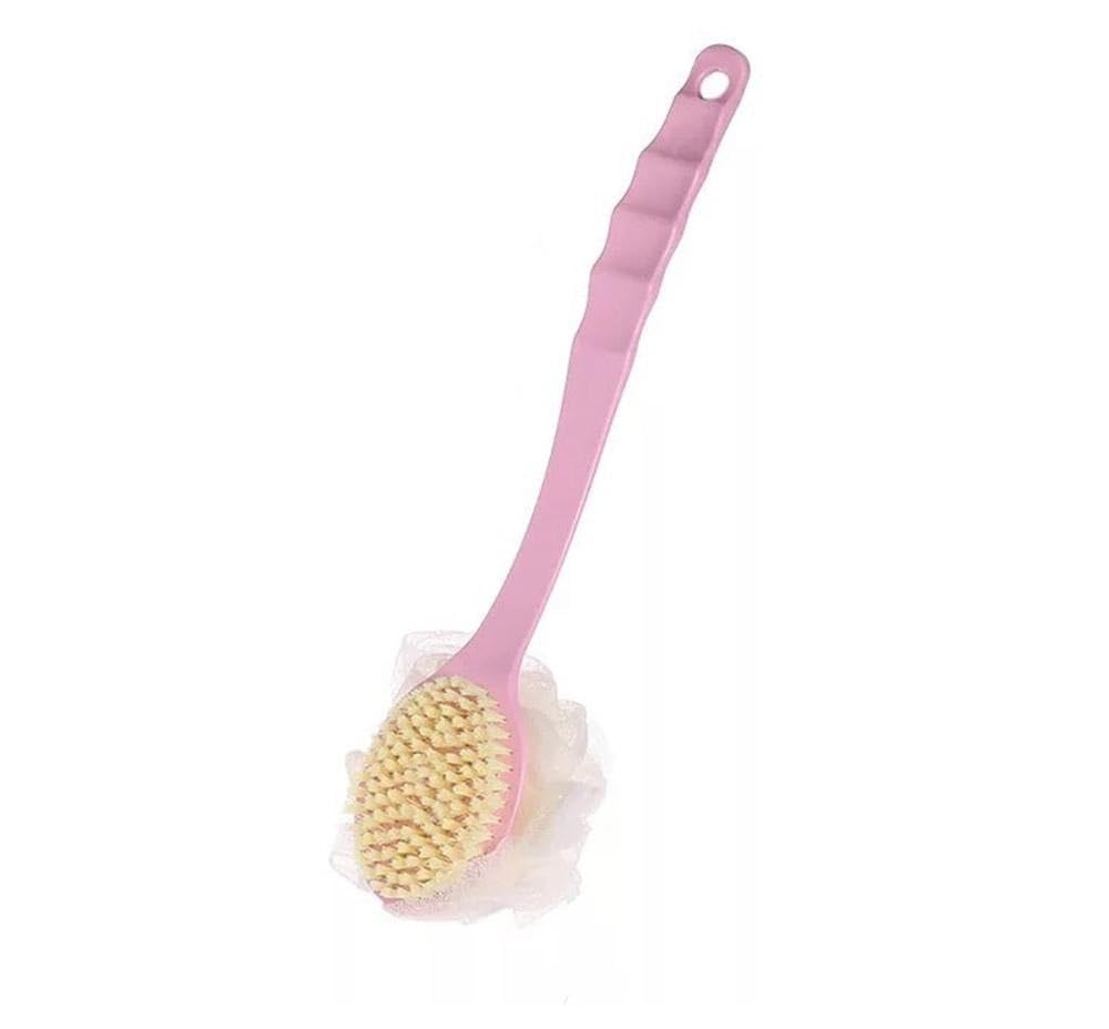 Giffy® Nylon Bristle Loofah Bath Brush with Long Handle Shower SPA Massager for Refreshing Body Skin Care Bath Brush, Multicolor (L, 1)-image-42