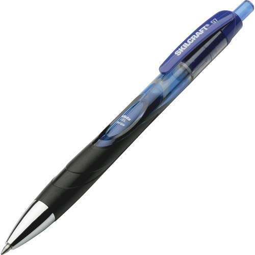 SKILCRAFT 7520-01-574-5971 Medium Point Vista Secure Gel Pen, 0.7mm Size, Blue Ink