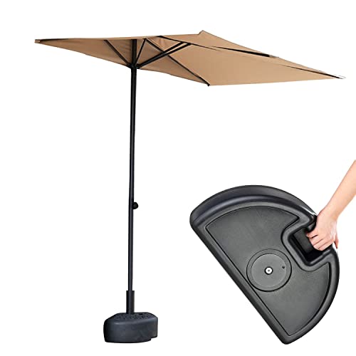 Qidvol RRGS 8’Half Rectangular Outdoor Patio Umbrella With Adjustable Height thumb #2