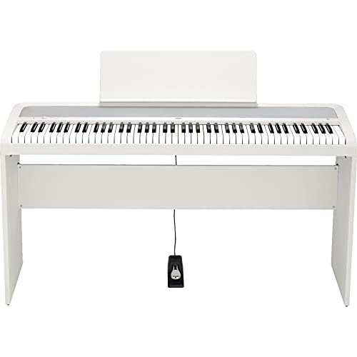 Pack Korg B2 blanc – Piano numérique 88 notes + Stand Korg - Les Beatles, Paul McCartney, John Lennon, RIngo Starr, George Harrison Pack Korg B2 blanc - Piano numérique 88 notes + Stand Korg
