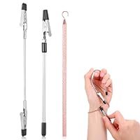 Tyqour 3 Stück Armband Helfer Werkzeug Anziehhilfe Schmuckarmband Hilfsmittel zum Befestigen und Einhaken von Halsketten Riemen Schmuckschnallen Reißverschlüssen Verschlüssen Armband Werkzeug