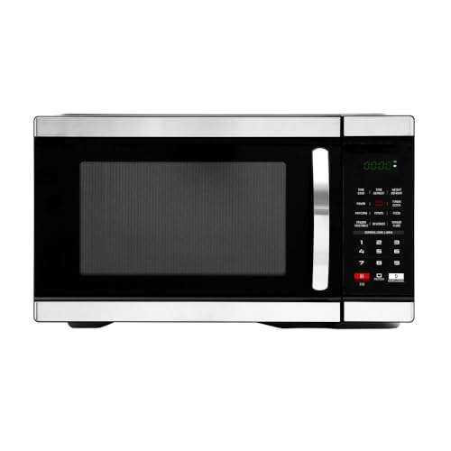 Image of 1.1 Cu.Ft Countertop Microwave Oven, 1000W Large Capacity Microwave with 10 Power Levels, 6 Auto Cooking Menus for Kitchens, Apartments, and Offices