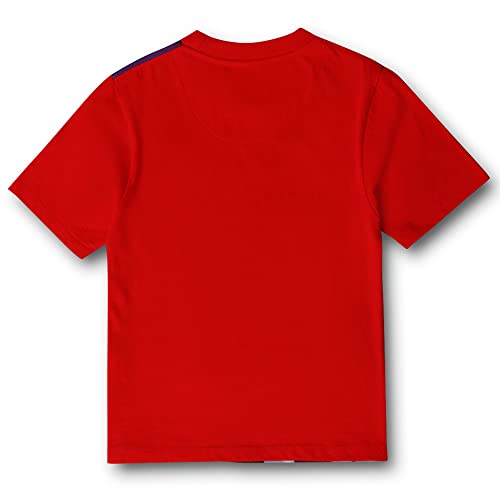 Image of Kidsville Captain America Printed Regular Fit Red Cotton Boy's T-Shirt