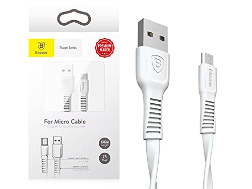 Baseus Micro USB Tough Series Cable 2A 1m White (CAMZY-B02)