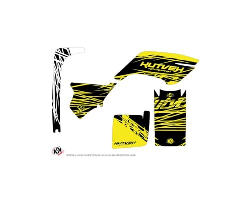 Kit déco quad Yamaha Breeze jaune Eraser Fluo pour modèles 1994 à 2004