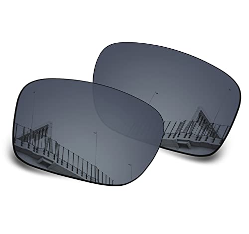Image of Well-aimed Replacement Lenses Compatible with Oakley Holbrook OO9102 Sunglasses - Black Iridium Polarized
