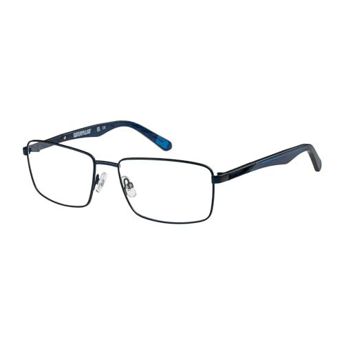 Montura Caterpillar Cto-3032 de diseño masculino sofisticado y acabados azul marino