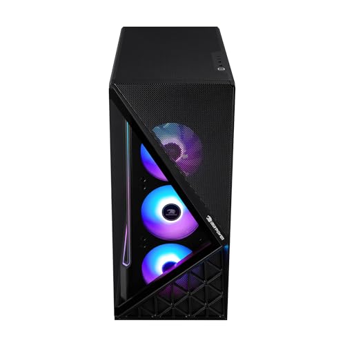 Image of iBUYPOWER Slate Gaming PC Desktop Computer AMD Ryzen 7 9800X3D CPU, AMD Radeon RX 9070XT 16GB GPU, 32GB DDR5 RGB 5200MHz RAM, 2TB NVMe SSD, Windows 11 Home, Gamer Keyboard and Mouse - SBA7R97XT02