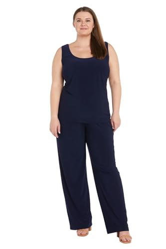 R&M Richards Women's Three Piece Floral Embroidered Mother of the Bride Pant suits3