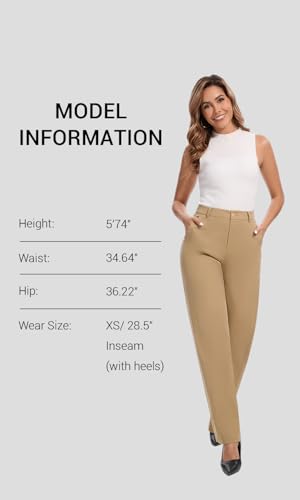 Women's High Waisted Wide Leg Dress Pants Business Casual Work Trousers with Pockets for Office Casual Wear4