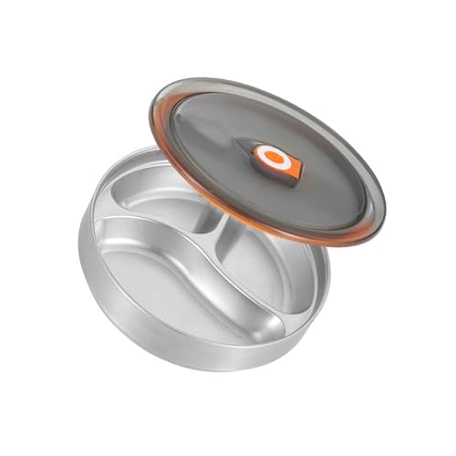 TERNCOEW Caja de comida de acero inoxidable con aislamiento de doble pared, contenedor de almacenamiento de alimentos, vajilla portátil para la escuela y picnics