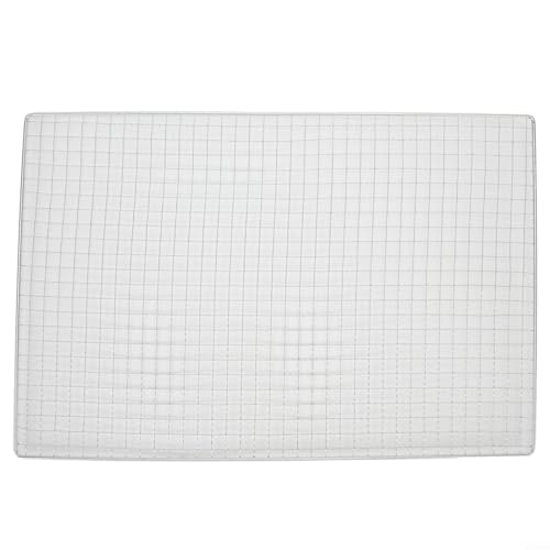 Parrilla para barbacoa, malla de acero inoxidable, rejilla de alambre, red de repuesto, para campamento/barbacoa/exterior/picnic (45 x 30 cm)