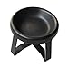 MotiveTech Pet Feeding Bowl with Removable Dish and Metal Support for Cats and Dogs, Black