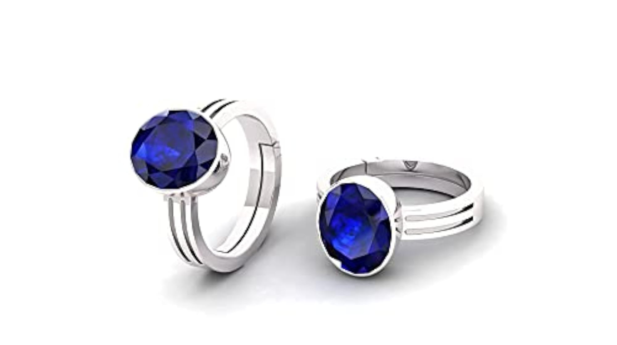 14.25 Ratti Certified Blue Sapphire Adjustable Ring