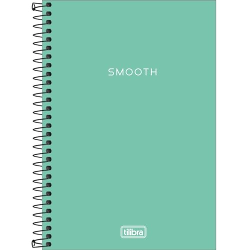 Tilibra - Caderno Espiral Capa Plástica 1/4 Pequeno sem Pauta, Neon, 14x20cm, Turquesa, 80 Folhas