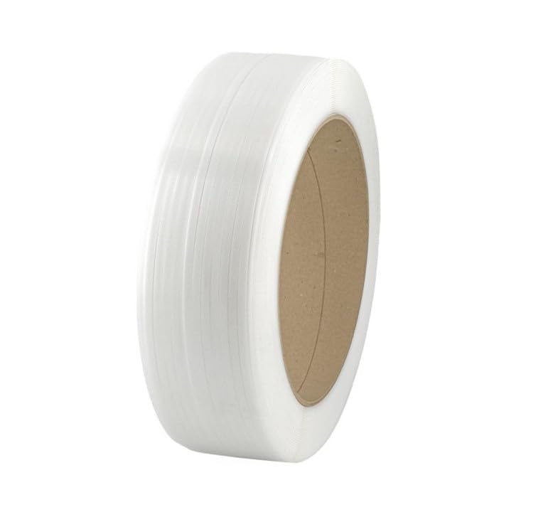 Bobina Reggia Grande Reggetta Colore Bianco per imballaggio in polipropilene PPL 12x0,7 in rotolo da 2750 mt (foro 392 mm)