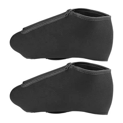 Vaveren 2X Thermal Ice Skate Covers Skating Accessories Lightweight Windproof Boot Protector for Figure Skating Outdoor Use Men Women, Large