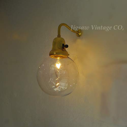 Amazon.co.jp : ラウンド ガラスシェード + ブラケットライト 壁付け