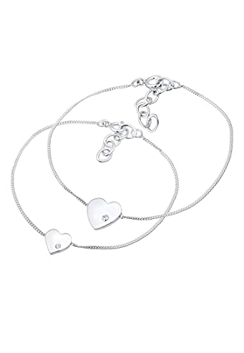 Elli Bracciale Donne Set Ciondolo Cuore Madre