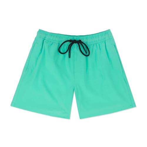 Men's Swim Trunks Swim Shorts Quick Dry 5 inch Inseam Beach Shorts with Compression Liner and Zipper Pocket2