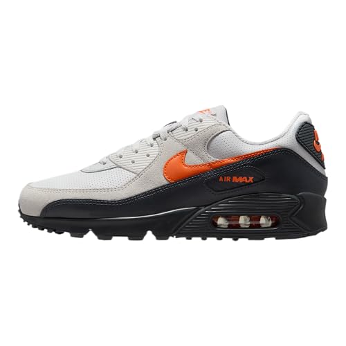 Nike Air Max 90 Men's Shoes (Vast Grey/Anthracite/White/Safety Orange)