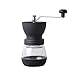 YUNLAN Gewaschen handbetriebenen Kaffeemühle Mahlwerk manuelle Haushaltsschleifer Send verschlossenes Glas 120g professionellen Barista-Tools Kaffeemühle (Color : Transparent)
