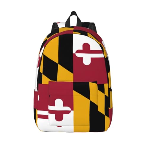 Sac à dos en toile imprimé Maryland de WURTON pour le travail et la randonnée
