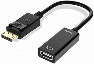 DisplayPort to HDMI Adapter DP Male to HDMI Female Converter Cable Display Port to HDMI Adaptor Connector for Lenovo/Dell/HP/Asus/Laptops/Monitors (DP to HDMI, 15cm, Included Audio)