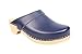 Lotta from Stockholm Torpatoffeln Swedish Clogs : Classic Clog in Blue Leather US 9 / EUR 40