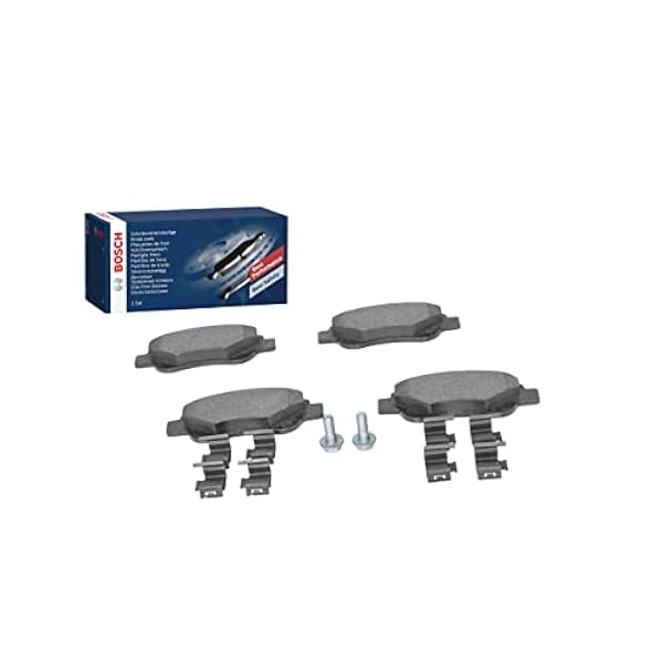 Bosch BP975 Pastiglie Freno, Asse Anteriore, Certificato ECE-R90, 1 Set di 4 Pastiglie