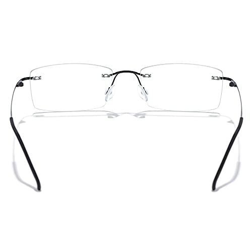 Image of Cyxus 11g Titanium Blue Light Blocking Glasses Men Woman Ultralight Computer Gaming Office Study Eyeglasses 8602T01