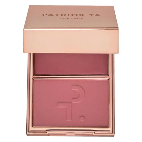 PATRICK T4 - Major Headlines Double-Take Crème & Powder Blush Duo - color: She Goes To The Gym (cool mauve rose)