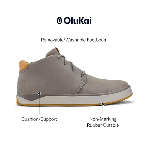 OLUKAI Papaku 'Ili Men's Boots, Durable Waterproof Leather, Cozy Quilted Lining, All-Day Underfoot Cushion, Comfort & Wet Grip Rubber Soles4