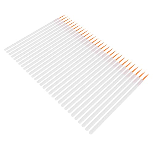 TOVINANNA 100個 使い捨てアイライナーブラシ 女性の化粧ブラシ メイクアップアイライナーワンド アイラインブラシ lip liner ツール ナイロンファイバーブラシ 化粧用ブラシ 白い