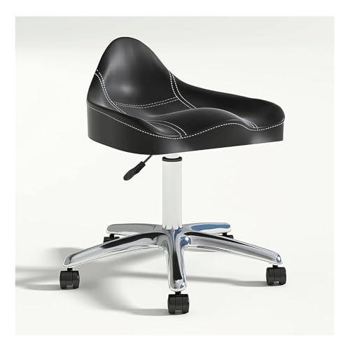 Taburete ergonómico con ruedas, giratorio hidráulico, altura ajustable para clínica, salón, oficina
