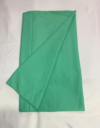 Image of BKRKJ Women's Lizibizi Cotton Unstitched Dress Material Plain Fabric by Meter for Sewing Suit,Salwar,Blouse,Shirt,Kurta,Pyjama,Pathani,Kameez,Chudidar,Patiyala (Light Rama Green 10, 3 Meter)