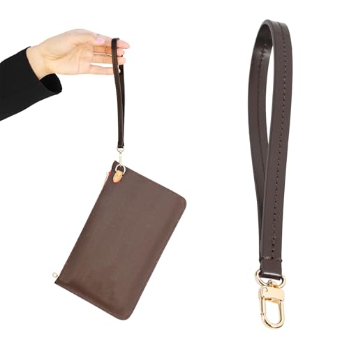 Image of jiesinlov Purse Hand Wrist Strap,Vachetta Leather Replacement Wristlet Keychain Strap for Clutch Bag