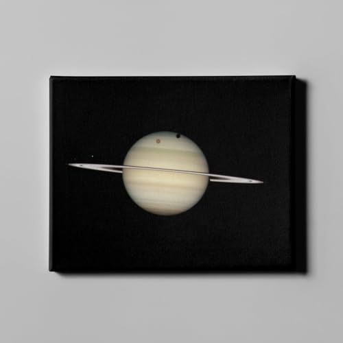 Lienzo de Saturno Hubble: decoración astronómica para despachos inspiradores