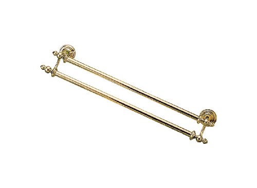 Black Friday - 50% OFF Delta Faucet 75224-PB Victorian, 24-Inch Double Towel Bar, Polished Brass