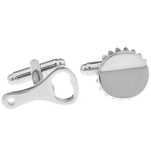 KnBoB Mancuernas silver con abridor de botellas miniatura 3
