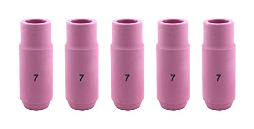 Alumina Nozzle Cups for TIG Welding Torches Series 17/18/26 with Standard Set-Up - Model: 10N47 - #7 (7/16