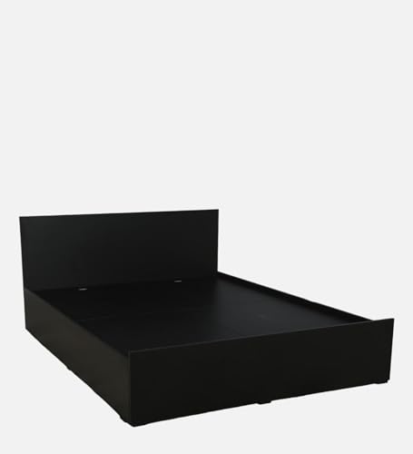 Image of Mintwud Pepperfry Persia King Size Bed in Wenge Finish | Premium Engineered Wood | Durable & Stylish | Spacious Box Storage for Organized Living | Modern Bedroom Furniture