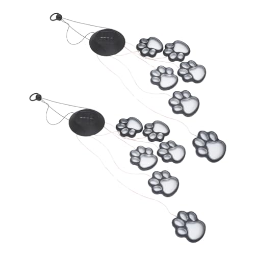 Carillon solaire à motif de pattes pour illuminer votre terrasse et jardin